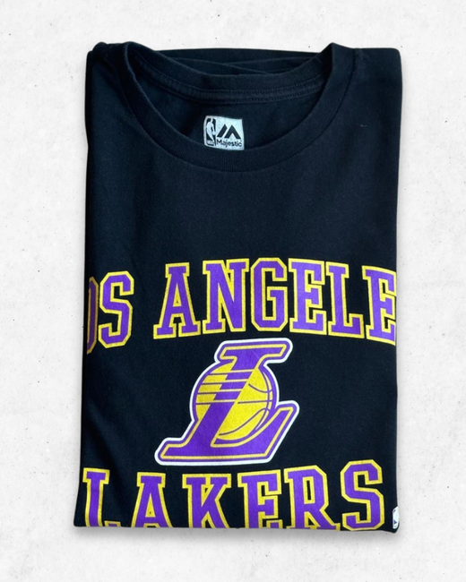 Camiseta de Manga Larga Los Angeles Lakers Negro L - Segunda Mano