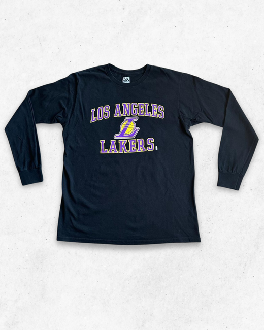 Camiseta de Manga Larga Los Angeles Lakers Negro L - Segunda Mano