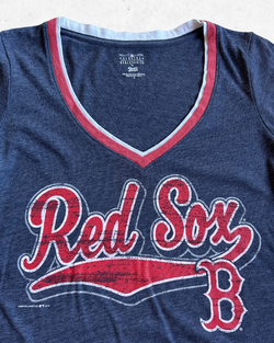 Camiseta MLB Boston Red Sox Mujer Gris S