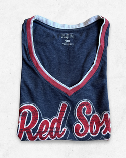 Camiseta MLB Boston Red Sox Mujer Gris S
