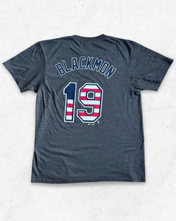 Camiseta MLB Colorado Rockies 19 Blackmon Gris M - Segunda Mano