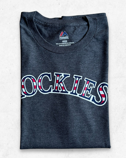 Camiseta MLB Colorado Rockies 19 Blackmon Gris M - Segunda Mano
