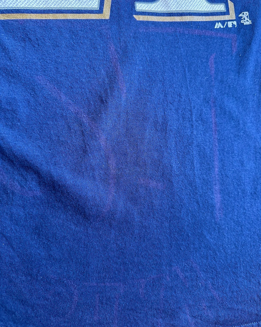 Camiseta MLB Milwaukee Brewers 21 Shaw Azul Marino L