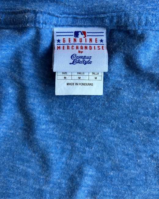 Camiseta MLB Texas Rangers Mujer Azul Claro M - Segunda Mano