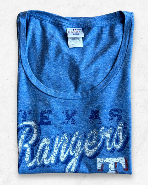 Camiseta MLB Texas Rangers Mujer Azul Claro M - Segunda Mano