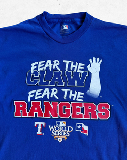 Camiseta MLB Texas Rangers Azul M