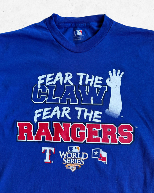 Camiseta MLB Texas Rangers Azul M