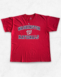 Camiseta MLB Washington Nationals Rojo L - Segunda Mano