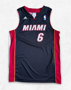 Camiseta NBA Adidas Miami Heat 6 Lebron James Niños M - Segunda Mano