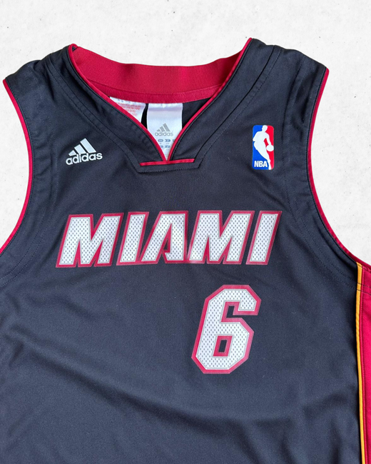 Camiseta NBA Adidas Miami Heat 6 Lebron James Niños M - Segunda Mano