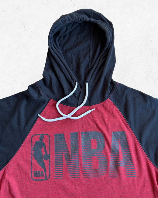 Camiseta con Capucha NBA Logo Oficial Burdeos M - Segunda Mano