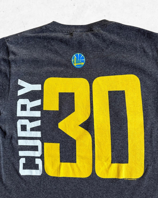 Camiseta NBA Golden State Warriors 30 Stephen Curry Gris S