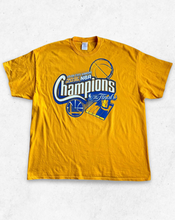 Camiseta NBA Golden State Warriors The Finals Champions 2015 Amarillo Mostaza XXL - Segunda Mano