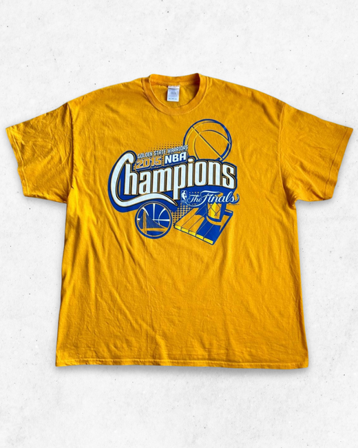 Camiseta NBA Golden State Warriors The Finals Champions 2015 Amarillo Mostaza XXL