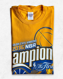 Camiseta NBA Golden State Warriors The Finals Champions 2015 Amarillo Mostaza XXL - Segunda Mano