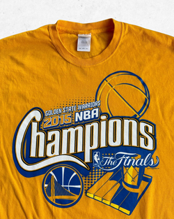 Camiseta NBA Golden State Warriors The Finals Champions 2015 Amarillo Mostaza XXL - Segunda Mano
