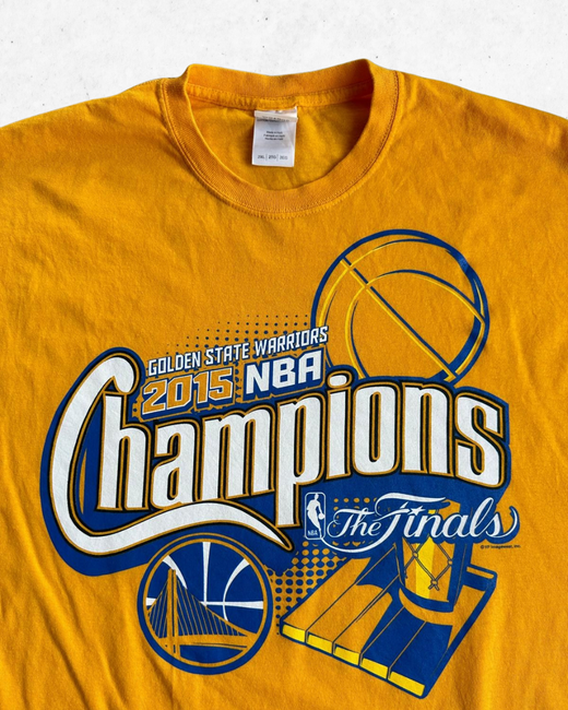 Camiseta NBA Golden State Warriors The Finals Champions 2015 Amarillo Mostaza XXL - Segunda Mano