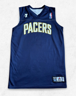 Camiseta NBA Indiana Pacers Reversible Azul Marino y Blanco L - Segunda Mano