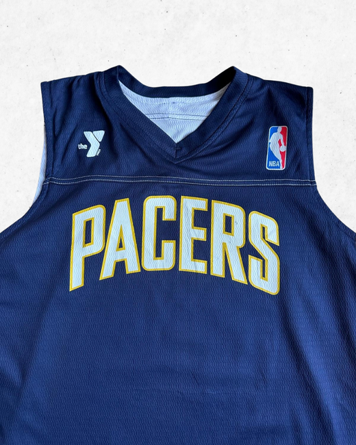 Camiseta NBA Indiana Pacers Reversible Azul Marino y Blanco L - Segunda Mano