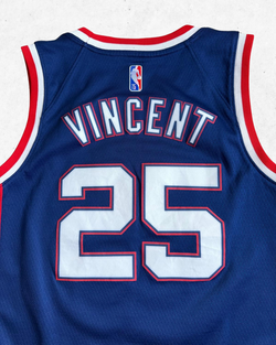 Camiseta NBA Nike Brooklyn Nets 25 Vicent Niños Azul M - Segunda Mano