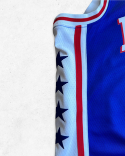 Camiseta NBA Nike Philadelphia 76ers 25 Ben Simmon Azul S - Segunda Mano