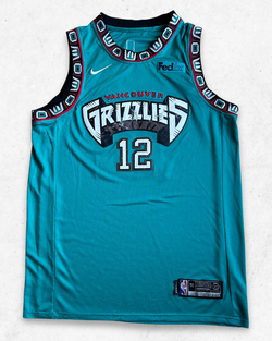 Camiseta NBA Nike Vancouver Grizzlies 12 Morant Turquesa XL - Segunda Mano