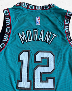 Camiseta NBA Nike Vancouver Grizzlies 12 Morant Turquesa XL - Segunda Mano
