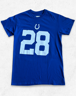 Camiseta NFL Indianapolis Colts 28 Taylor Azul S - Segunda Mano