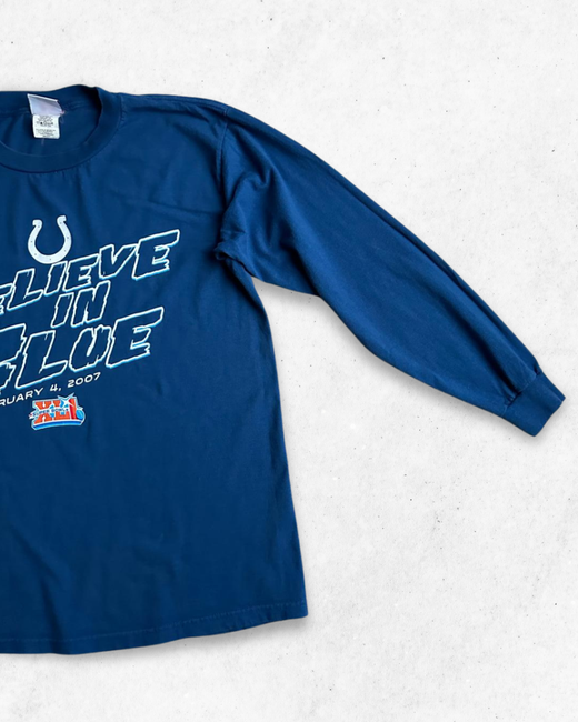 Camiseta de Manga Larga NFL Indianapolis Colts Believe in Blue Azul M - Segunda Mano