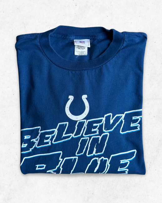 Camiseta de Manga Larga NFL Indianapolis Colts Believe in Blue Azul M - Segunda Mano
