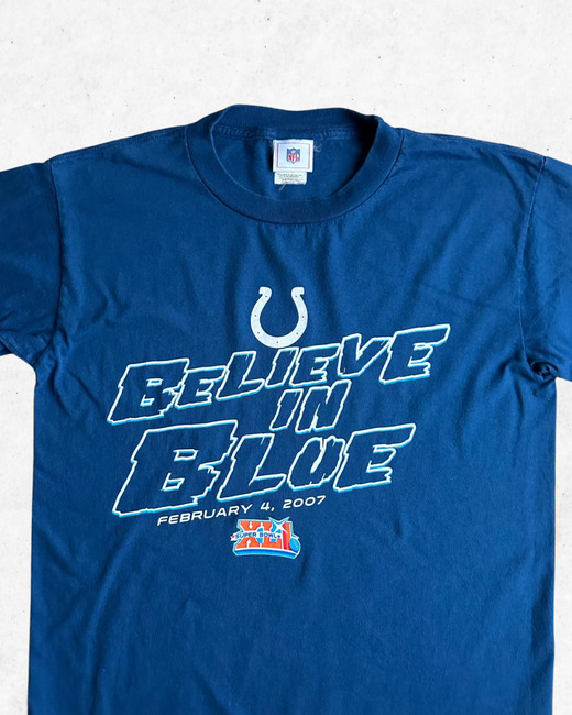 Camiseta de Manga Larga NFL Indianapolis Colts Believe in Blue Azul M - Segunda Mano