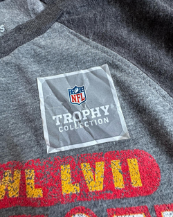 Camiseta de Manga Larga NFL Kansas City Chiefs Super Bowl LVII Champions Gris XL