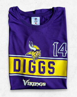 Camiseta NFL Minnesota Vikings 14 Diggs Morado XL - Segunda Mano