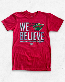 Camiseta NFL Minnesota Wild We Believe Rojo S - Segunda Mano