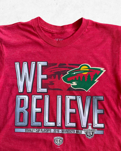 Camiseta NFL Minnesota Wild We Believe Rojo S - Segunda Mano