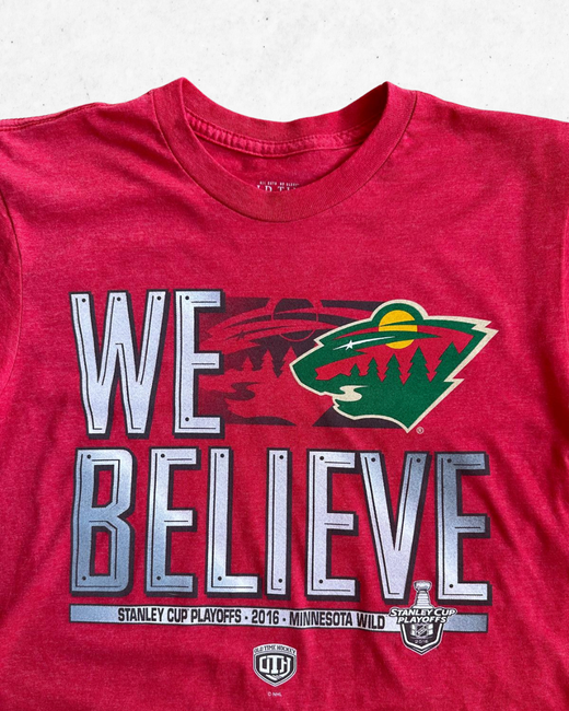 Camiseta NFL Minnesota Wild We Believe Rojo S - Segunda Mano