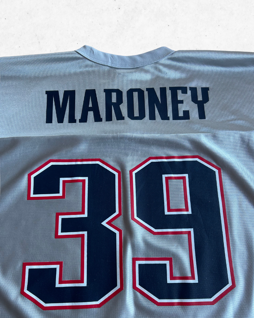Camiseta NFL New England Patriots 39 Maroney Gris XXL - Segunda Mano