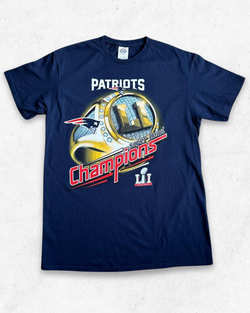 Camiseta NFL New England Patriots Super Bowl Azul Marino M - Segunda Mano