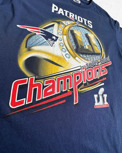 Camiseta NFL New England Patriots Super Bowl Azul Marino M - Segunda Mano