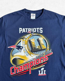 Camiseta NFL New England Patriots Super Bowl Azul Marino M - Segunda Mano