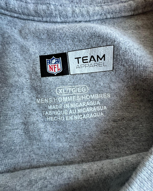 Camiseta NFL New England Patriots Gris XL - Segunda Mano