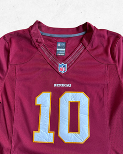 Camiseta NFL Nike Washington Redskins 10 Robert Griffin III Mujer Burdeos L