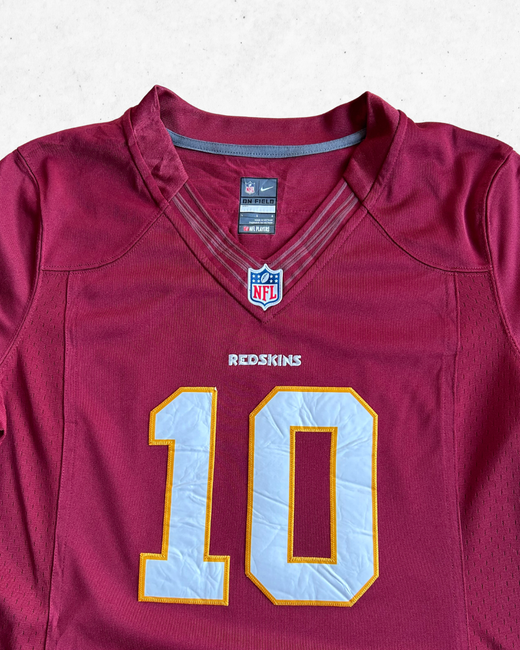 Camiseta NFL Nike Washington Redskins 10 Robert Griffin III Mujer Burdeos L