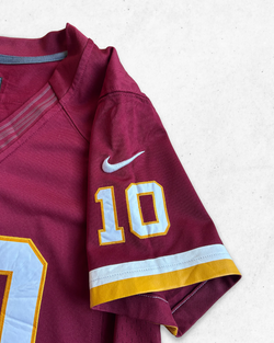 Camiseta NFL Nike Washington Redskins 10 Robert Griffin III Mujer Burdeos L