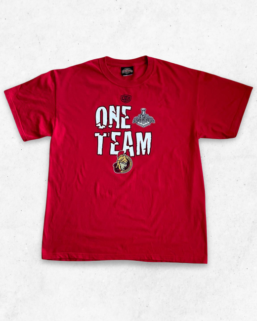 Camiseta NFL Ottawa Senators One Team One Goal Rojo L
