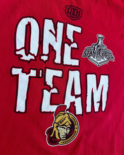 Camiseta NFL Ottawa Senators One Team One Goal Rojo L