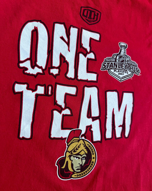 Camiseta NFL Ottawa Senators One Team One Goal Rojo L