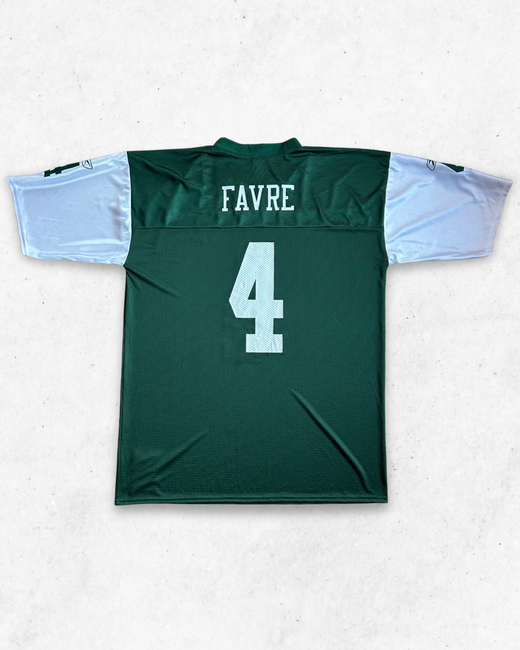 Camiseta NFL Reebok New York Jets 4 Favre Verde XL
