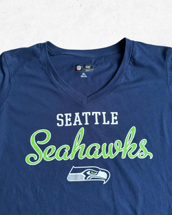 Camiseta NFL Seattle Seahawks Mujer Azul Marino XL