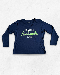 Camiseta NFL Seattle Seahawks Mujer Azul Marino XL